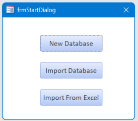 Startup Dialog